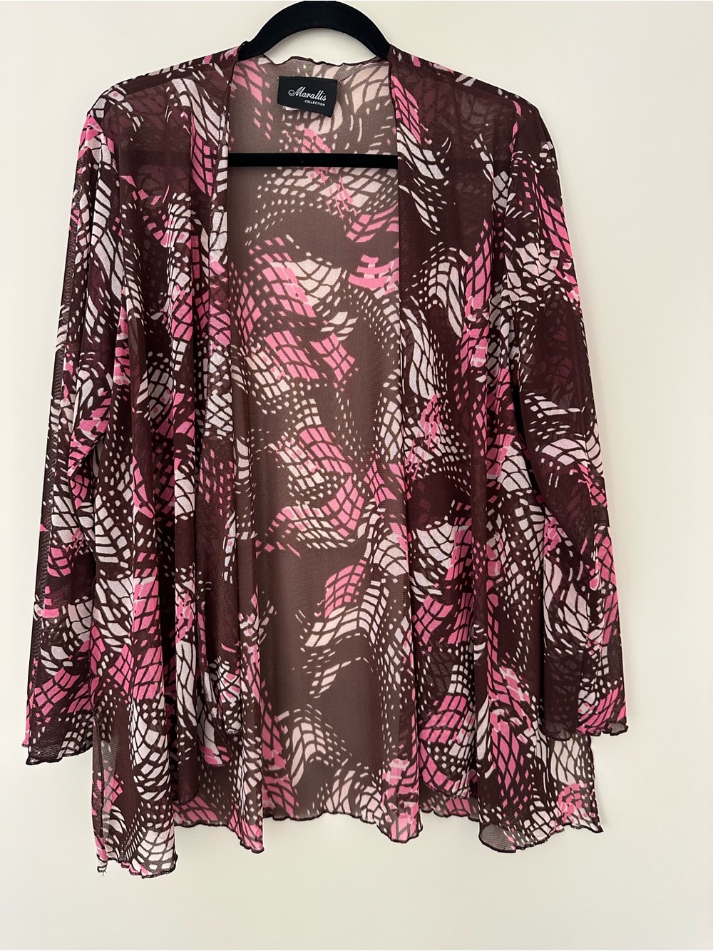 VINTAGE MARALLIS Grandma Core Open-Front Cardigan